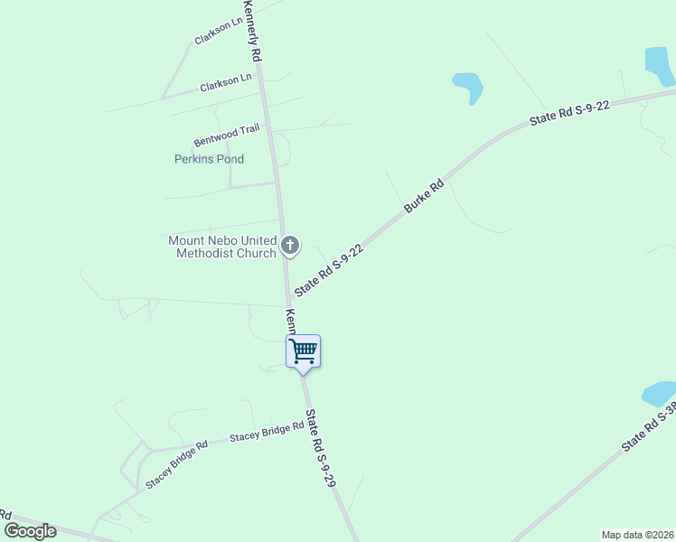 map of restaurants, bars, coffee shops, grocery stores, and more near 2055 Burke Road in Orangeburg