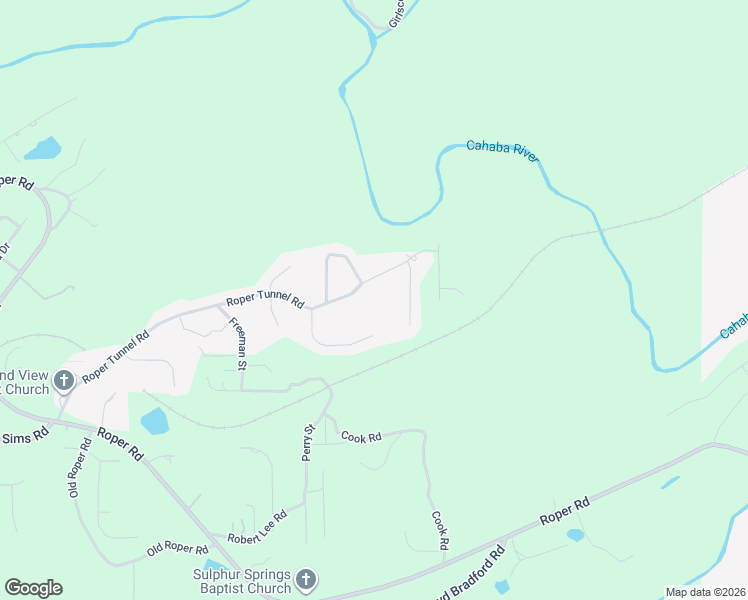 map of restaurants, bars, coffee shops, grocery stores, and more near 7599 Roper Tunnel Road in Trussville