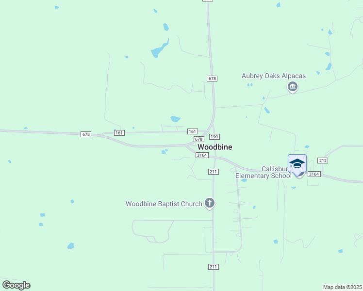 map of restaurants, bars, coffee shops, grocery stores, and more near 7729 Farm to Market Road 678 in Gainesville