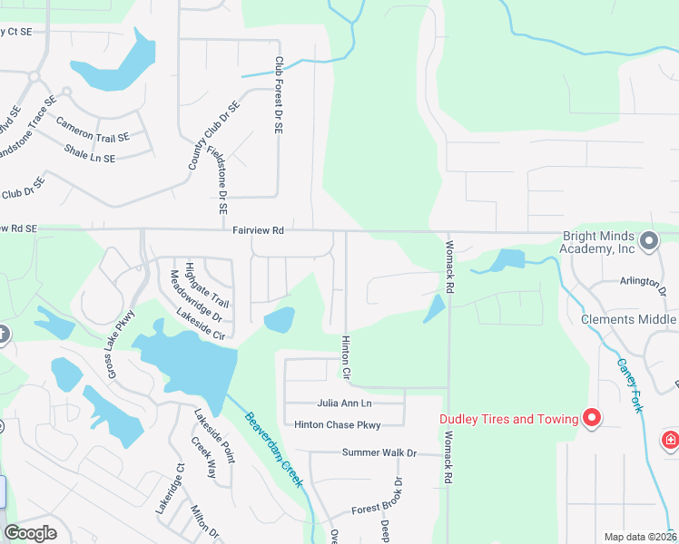 map of restaurants, bars, coffee shops, grocery stores, and more near 65 Chandler Fields Drive in Covington