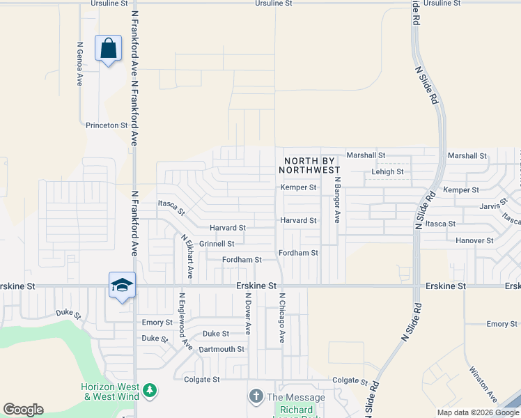 map of restaurants, bars, coffee shops, grocery stores, and more near 5514 Harvard Street in Lubbock
