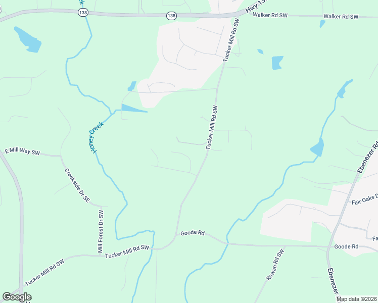 map of restaurants, bars, coffee shops, grocery stores, and more near 1916 Sloane Court Southwest in Conyers