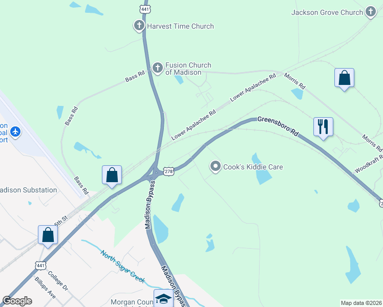 map of restaurants, bars, coffee shops, grocery stores, and more near 1010 Turner Road in Madison