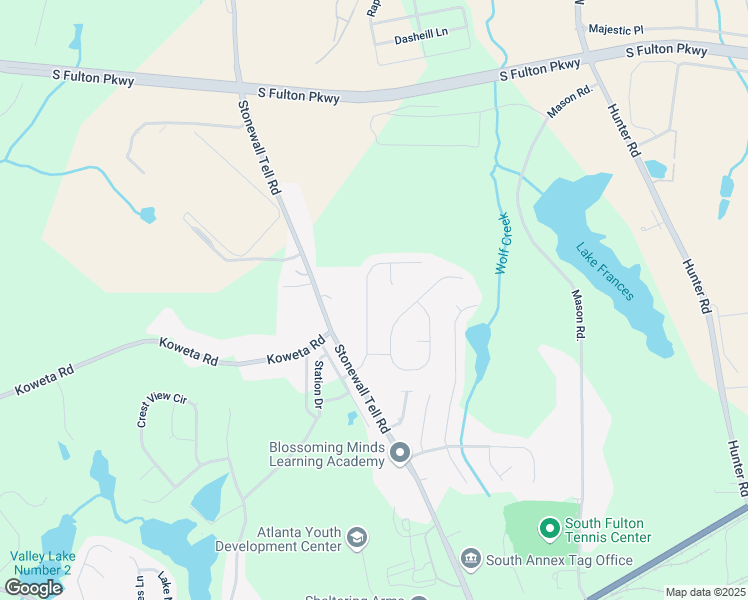 map of restaurants, bars, coffee shops, grocery stores, and more near 5250 Forest Downs Lane in Atlanta
