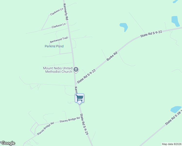 map of restaurants, bars, coffee shops, grocery stores, and more near 2055 Burke Road in Orangeburg