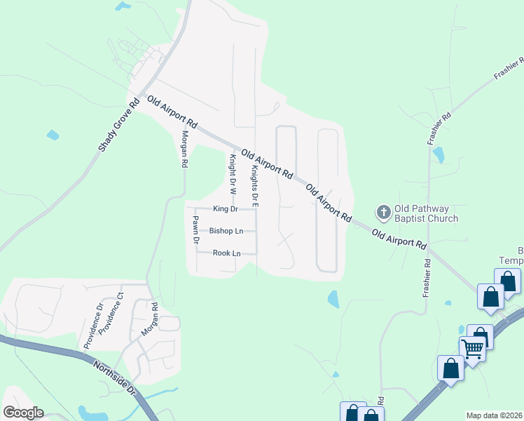 map of restaurants, bars, coffee shops, grocery stores, and more near 100 Knights Drive East in Carrollton
