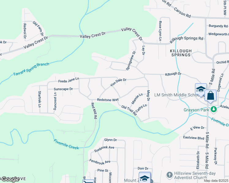 map of restaurants, bars, coffee shops, grocery stores, and more near 116 Von Dale Drive in Birmingham