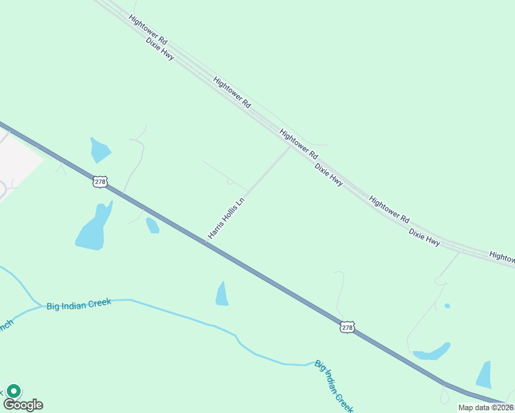 map of restaurants, bars, coffee shops, grocery stores, and more near 1048-1098 Harris Hollis Lane in Rutledge