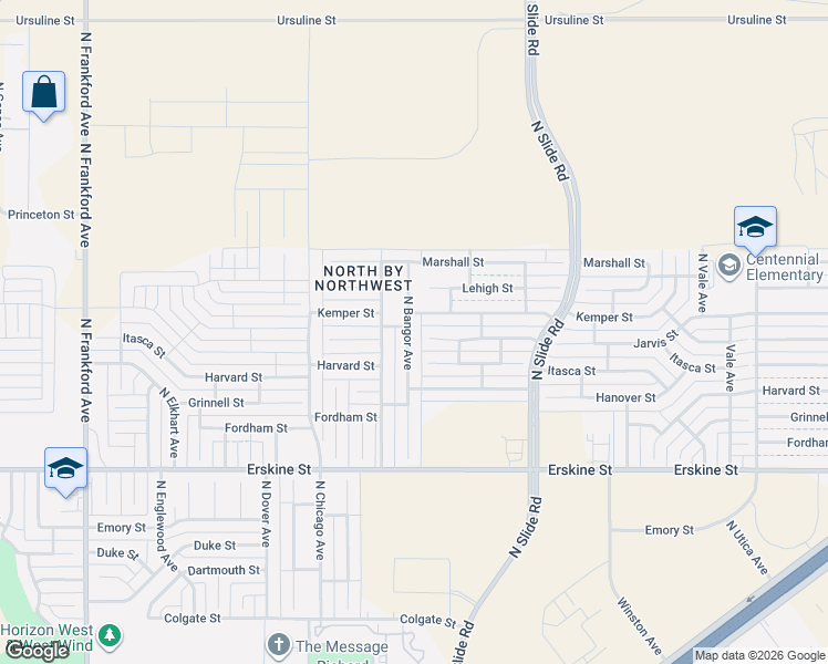 map of restaurants, bars, coffee shops, grocery stores, and more near 5308 Kemper Street in Lubbock