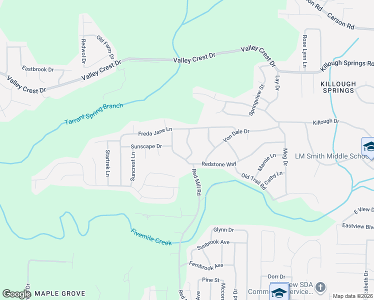 map of restaurants, bars, coffee shops, grocery stores, and more near 133 Redstone Drive in Birmingham