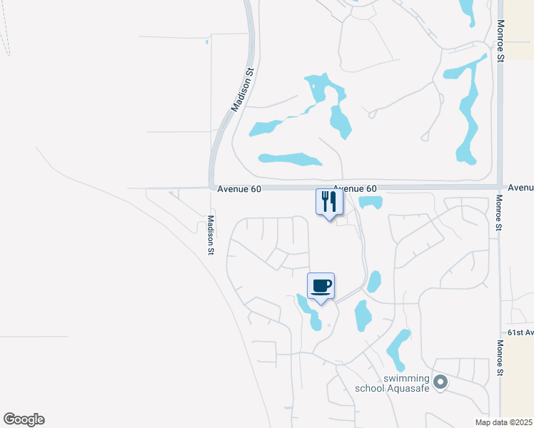map of restaurants, bars, coffee shops, grocery stores, and more near 81230 Barrel Cactus Road in La Quinta