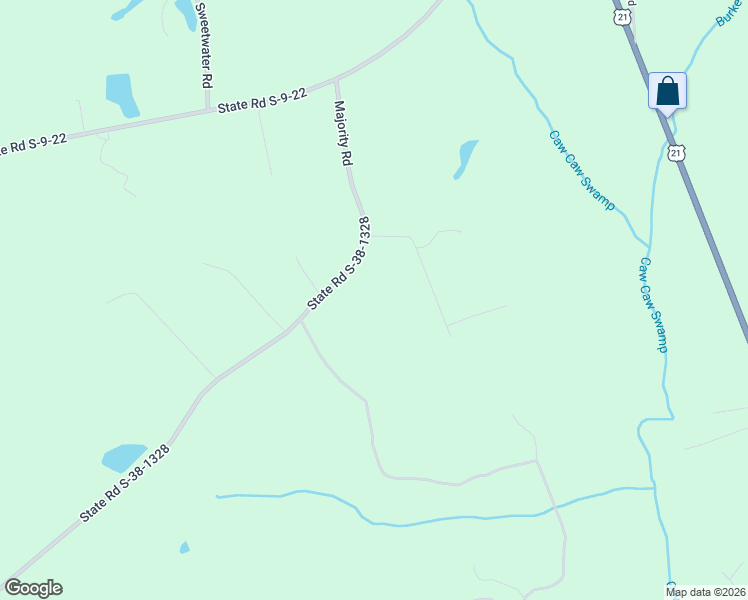 map of restaurants, bars, coffee shops, grocery stores, and more near 337 Majority Road in Orangeburg