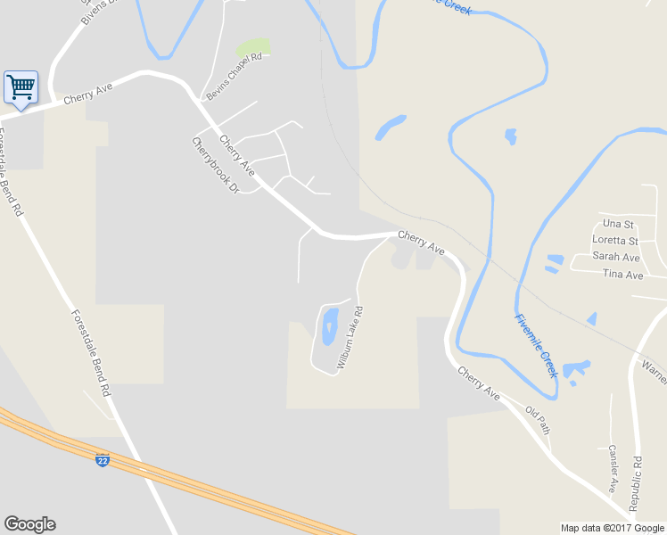 map of restaurants, bars, coffee shops, grocery stores, and more near 3500 Wilburn Lake Road in Birmingham