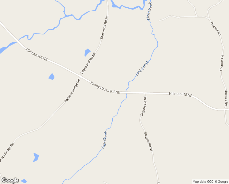 map of restaurants, bars, coffee shops, grocery stores, and more near Sandy Cross Road Northeast in Crawfordville