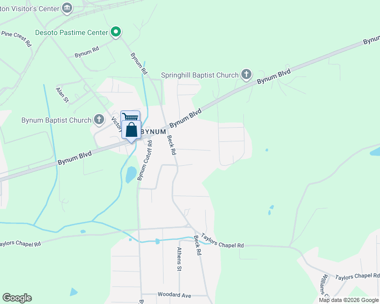 map of restaurants, bars, coffee shops, grocery stores, and more near 42 Dixie Drive in Eastaboga
