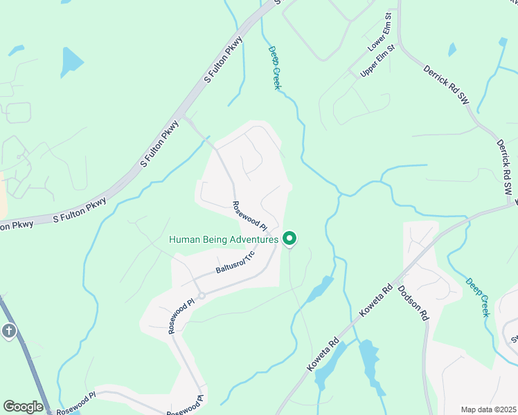 map of restaurants, bars, coffee shops, grocery stores, and more near 937 Belfry Terrace in Fairburn