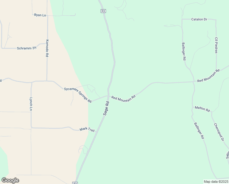 map of restaurants, bars, coffee shops, grocery stores, and more near Red Mountain Road in Riverside County