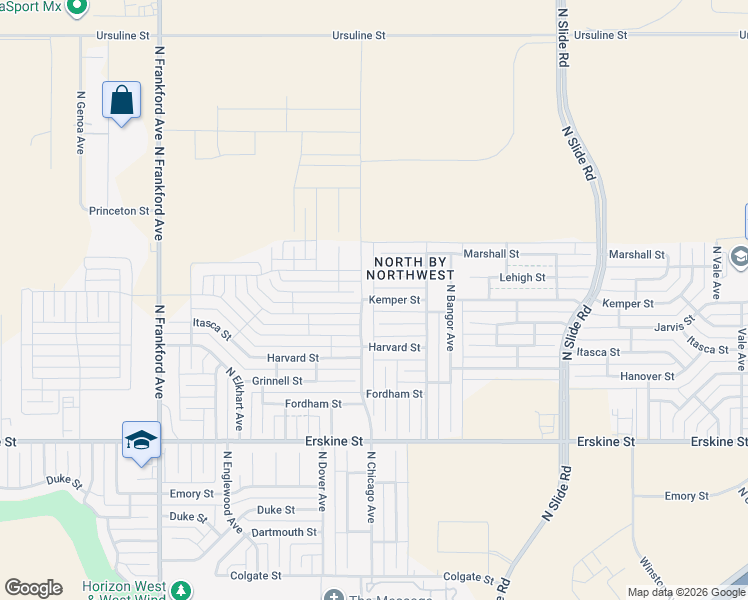 map of restaurants, bars, coffee shops, grocery stores, and more near 1202 North Chicago Avenue in Lubbock