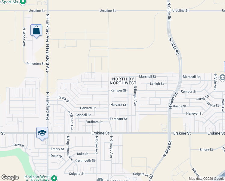 map of restaurants, bars, coffee shops, grocery stores, and more near 1202 North Chicago Avenue in Lubbock