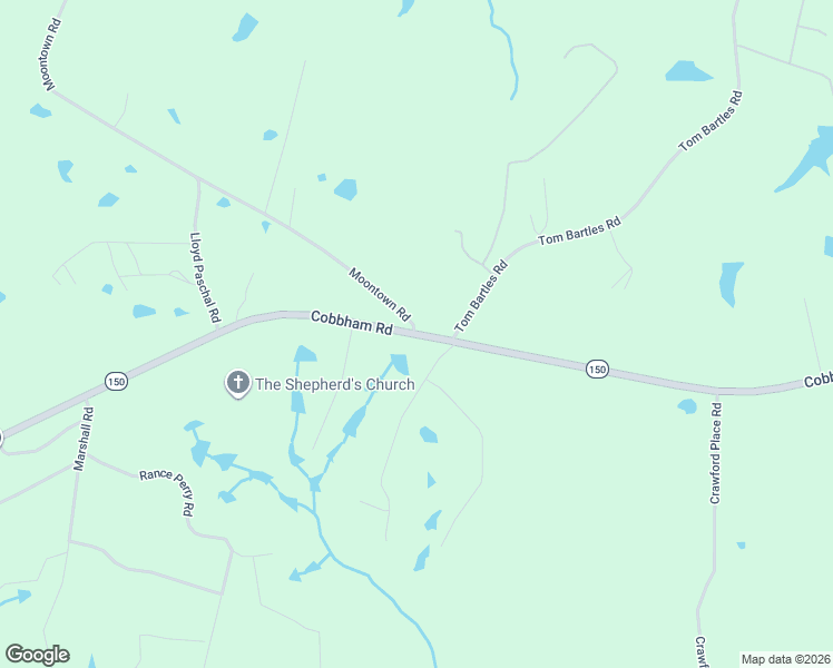 map of restaurants, bars, coffee shops, grocery stores, and more near 6613 Cobbham Road in Appling