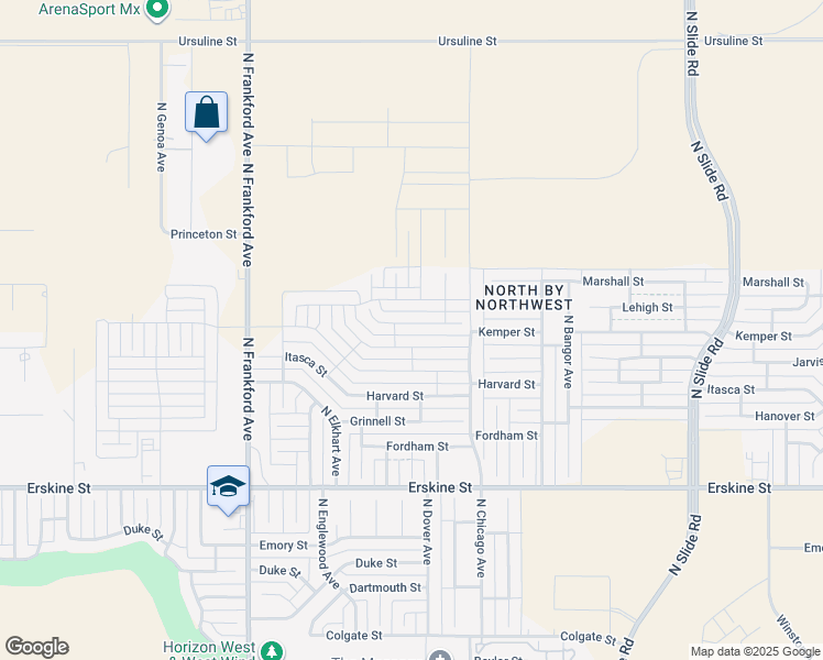 map of restaurants, bars, coffee shops, grocery stores, and more near 710 North Frankford Avenue in Lubbock