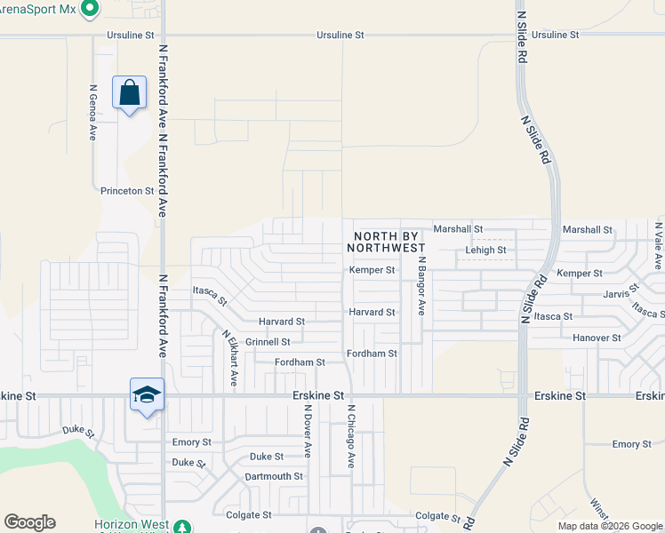 map of restaurants, bars, coffee shops, grocery stores, and more near 1202 North Chicago Avenue in Lubbock