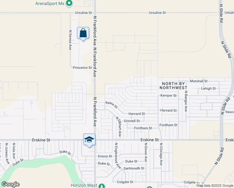 map of restaurants, bars, coffee shops, grocery stores, and more near 1202 North Essex Avenue in Lubbock