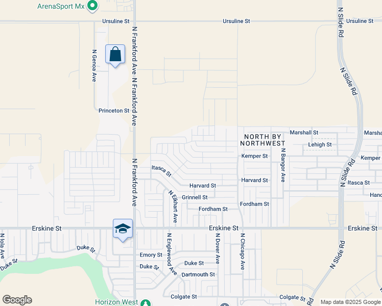 map of restaurants, bars, coffee shops, grocery stores, and more near 710 North Frankford Avenue in Lubbock
