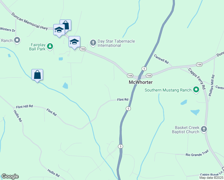 map of restaurants, bars, coffee shops, grocery stores, and more near 7030 Mandevilla Lane in Douglasville