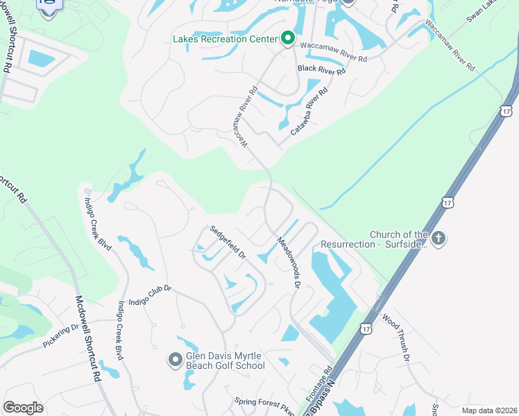 map of restaurants, bars, coffee shops, grocery stores, and more near 801 Green Derby Court in Murrells Inlet