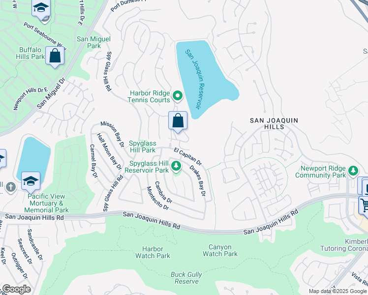 map of restaurants, bars, coffee shops, grocery stores, and more near 16 Lucerne in Newport Beach
