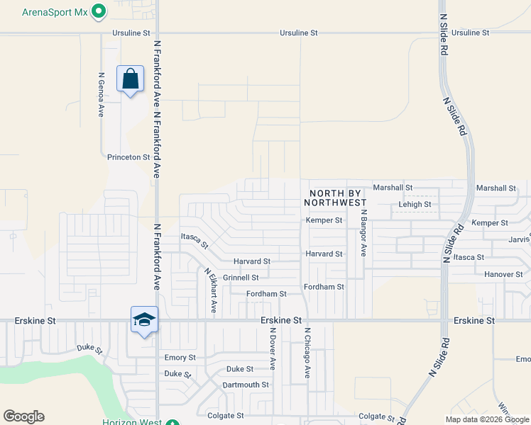 map of restaurants, bars, coffee shops, grocery stores, and more near 710 North Frankford Avenue in Lubbock