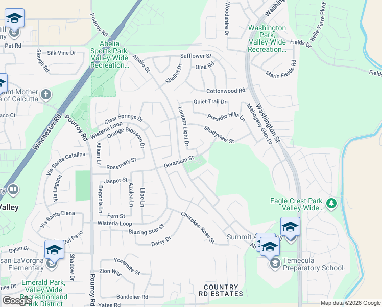 map of restaurants, bars, coffee shops, grocery stores, and more near 32461 Marietta Court in Winchester