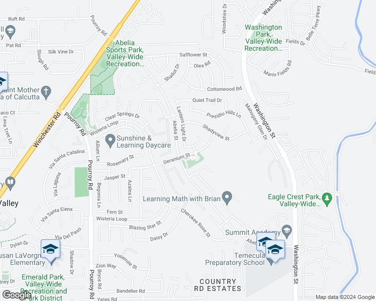 map of restaurants, bars, coffee shops, grocery stores, and more near 32461 Marietta Court in Winchester