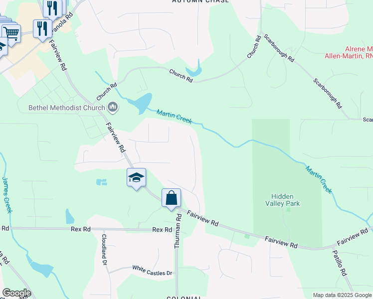 map of restaurants, bars, coffee shops, grocery stores, and more near 213 Sweetgum Lane in Stockbridge