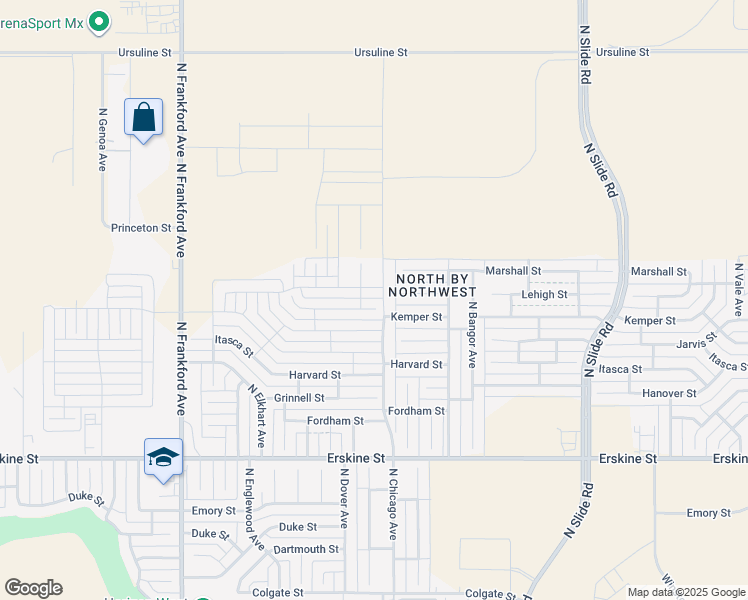 map of restaurants, bars, coffee shops, grocery stores, and more near 1202 North Chicago Avenue in Lubbock