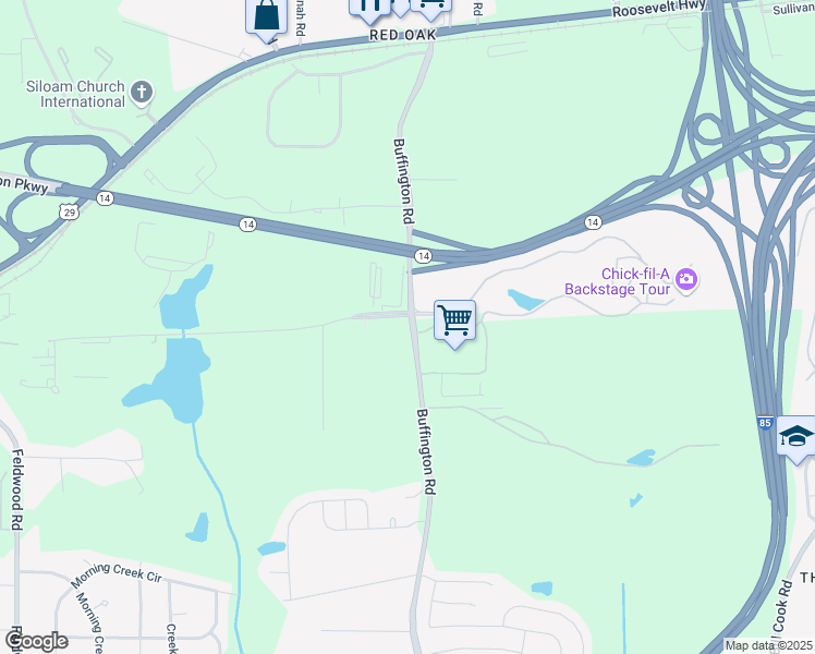 map of restaurants, bars, coffee shops, grocery stores, and more near in Fulton County