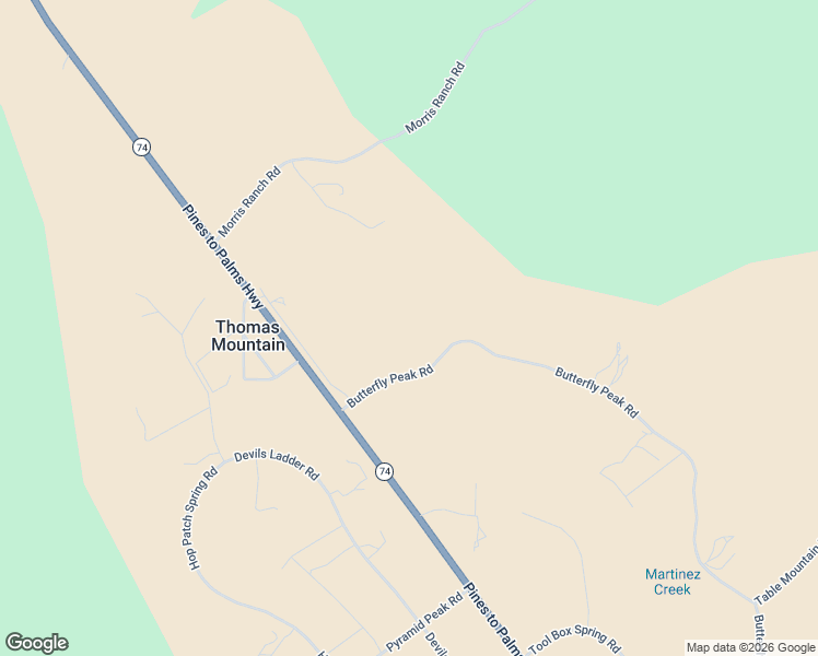 map of restaurants, bars, coffee shops, grocery stores, and more near 35290 Butterfly Peak Road in Mountain Center