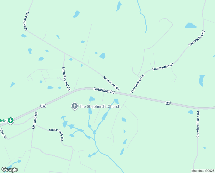 map of restaurants, bars, coffee shops, grocery stores, and more near 7016 Moontown Road in Appling