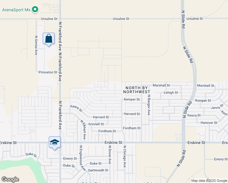 map of restaurants, bars, coffee shops, grocery stores, and more near 1214 North Chicago Avenue in Lubbock