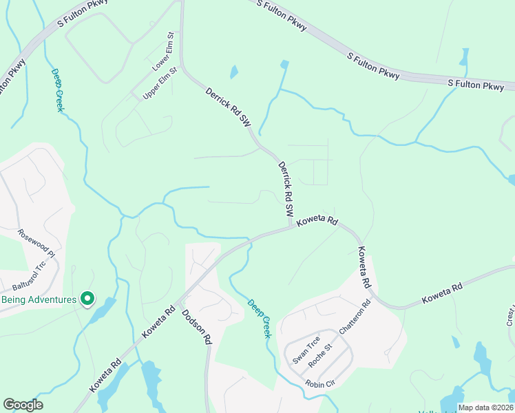 map of restaurants, bars, coffee shops, grocery stores, and more near 5910 Raventree Court in College Park