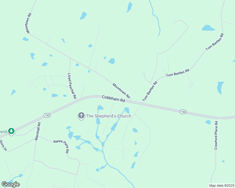 map of restaurants, bars, coffee shops, grocery stores, and more near 7016 Moontown Road in Appling