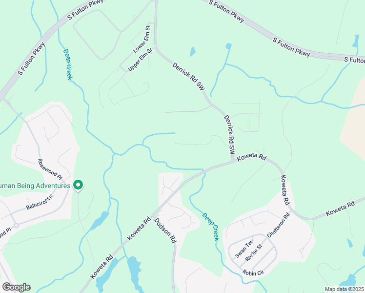 map of restaurants, bars, coffee shops, grocery stores, and more near 6010 Raventree Court in College Park