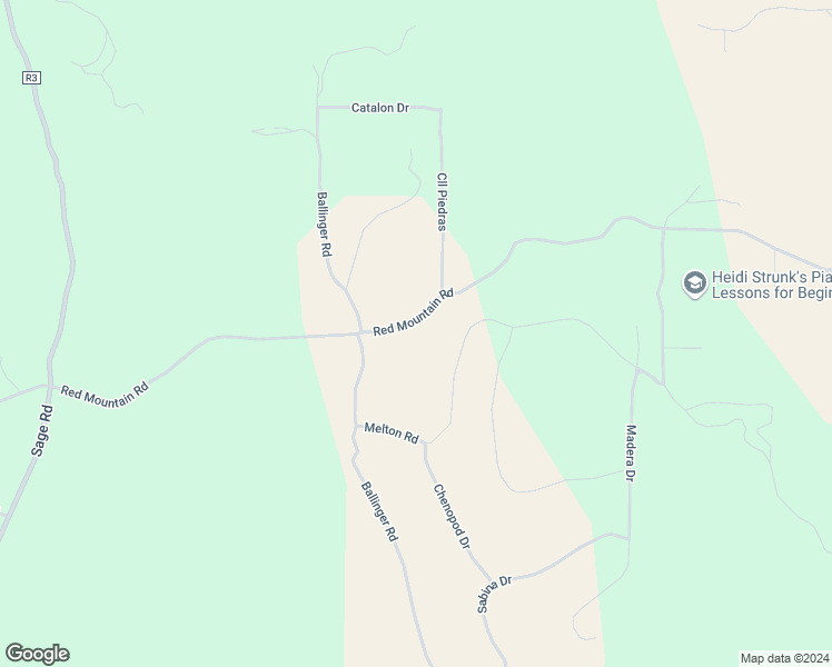 map of restaurants, bars, coffee shops, grocery stores, and more near Red Mountain Road in Riverside County