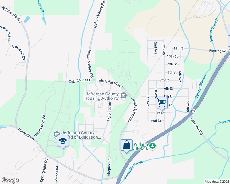 map of restaurants, bars, coffee shops, grocery stores, and more near 101 Hickory Grove Drive in Birmingham