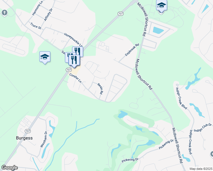 map of restaurants, bars, coffee shops, grocery stores, and more near 8011 Tag Court in Murrells Inlet