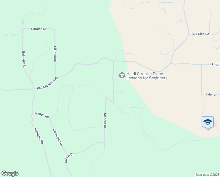 map of restaurants, bars, coffee shops, grocery stores, and more near Madera Street in Hemet