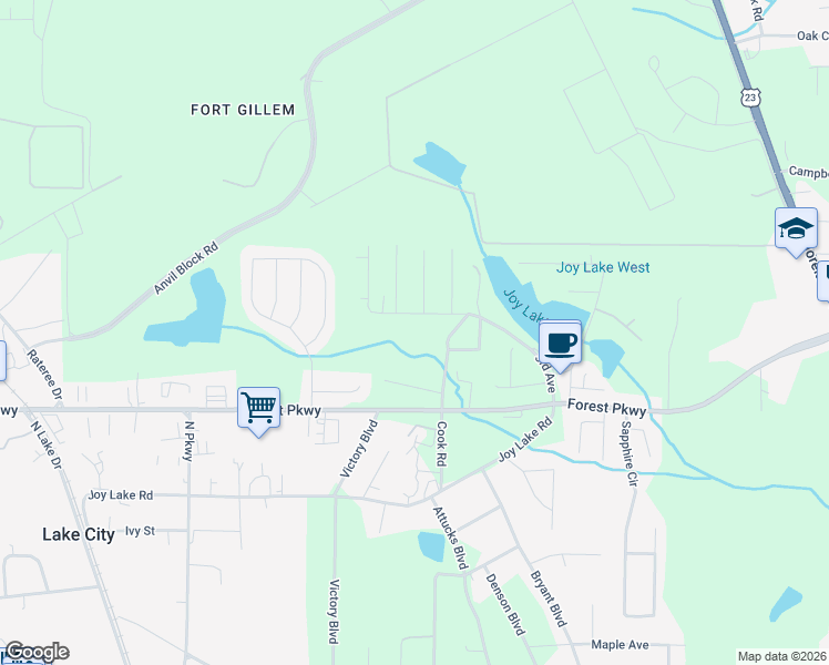 map of restaurants, bars, coffee shops, grocery stores, and more near 2051 3rd Avenue in Morrow