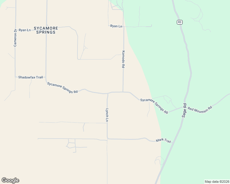 map of restaurants, bars, coffee shops, grocery stores, and more near Sycamore Springs Road in Sage