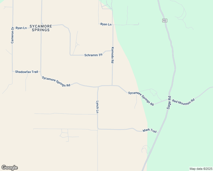map of restaurants, bars, coffee shops, grocery stores, and more near Sycamore Springs Road in Sage